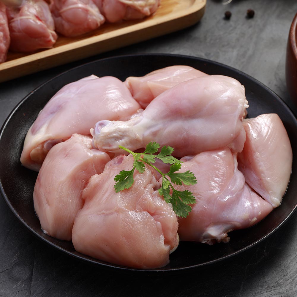 Hand Cut Zabiha Halal Whole Chicken –