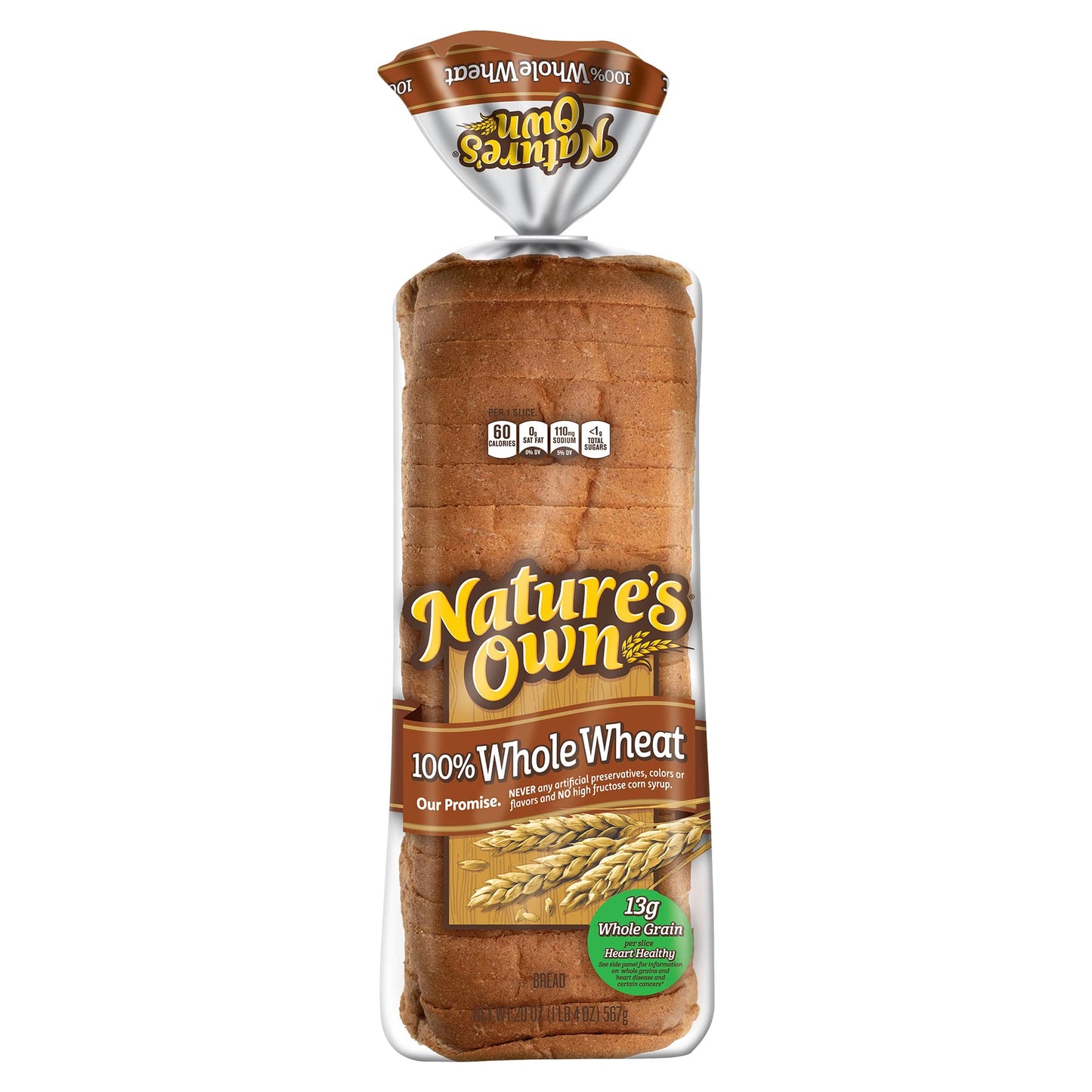 Nature's Own 100% Whole Grain Bread -20oz