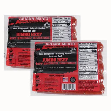 Ariana Jumbo Beef Hot Smoked Sausage