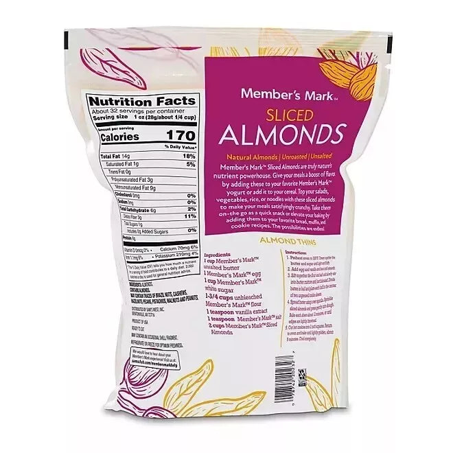 Member's Mark Sliced Almonds