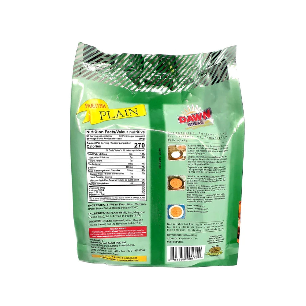 Dawn Bread Plain Paratha Family Pack