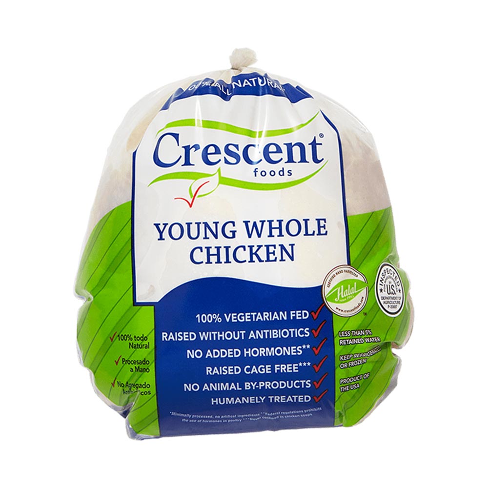 Crescent Hand Cut Zabiha Halal Whole Chicken