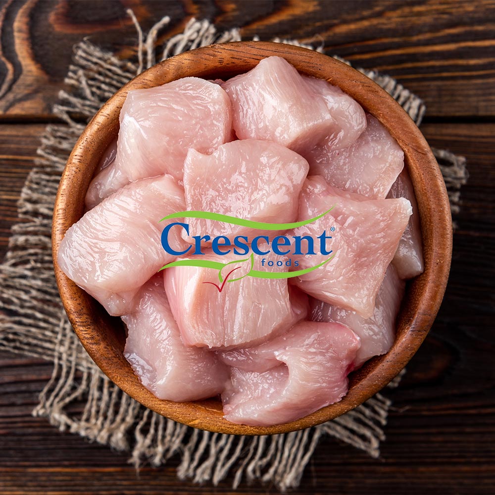 Crescent Hand Cut Zabiha Halal Chicken Cubes